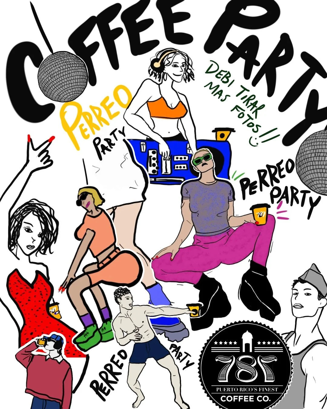 A True Coffee Party – The Ultimate Perreo Party at 787 Coffee