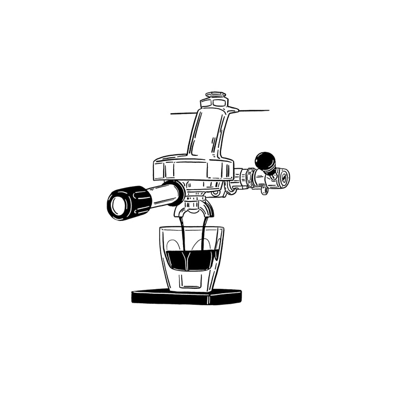 Espresso at Home brew guide illustration by 787 Coffee
