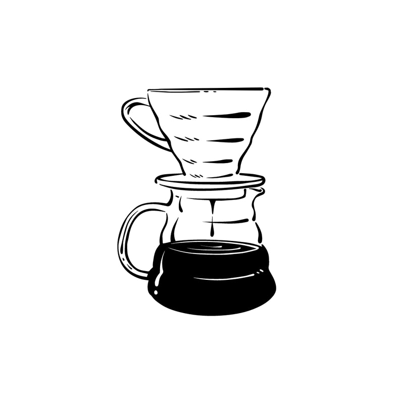 Hario Nel Drip brew guide illustration by 787 Coffee